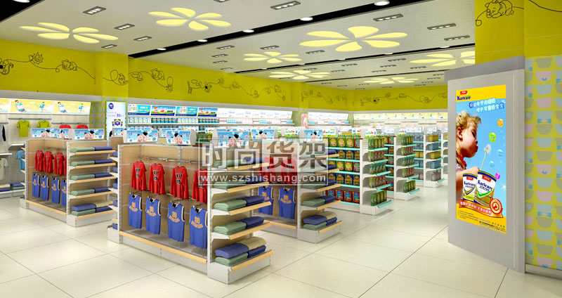 母嬰店貨架陳列設(shè)計(jì)
